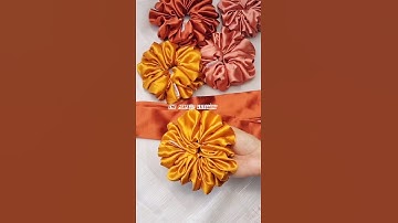 diy scrunchie tutorial #shorts #ytshorts #scrunchies #diy