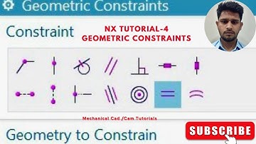How to Constrain sketch in NX Cad /Cam #tutorial -4