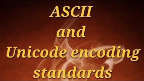 Difference between ASCII and Unicode encoding standards @javasip-official