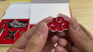 Unboxing Naruto Anime Shinobi Weapon Fidget Toys Gift Box