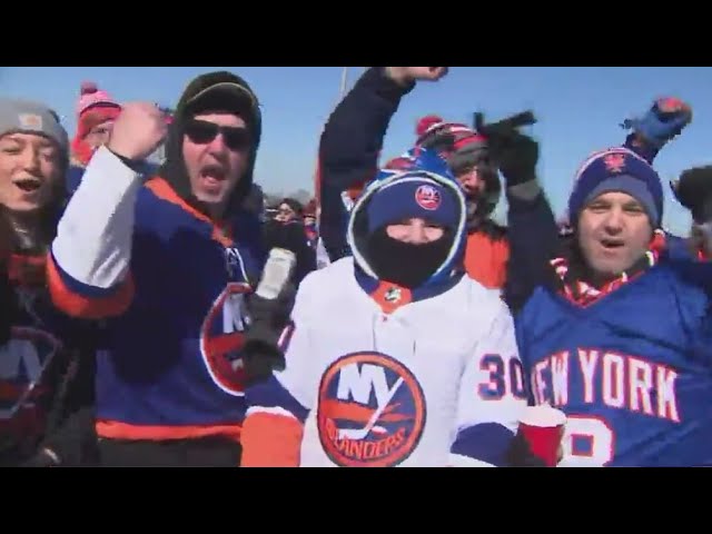 Islanders Rangers Tailgate Party Outside Metlife Stadium