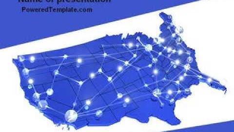 Telecommunication Network PowerPoint Template by PoweredTemplate.com