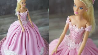 How To Make a Doll Cake/Barbie Doll Cake Idea/Princess Cake Tutorial/바비 케이크 공주 케이크만들기