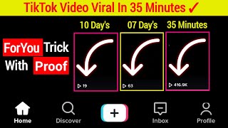 TikTok 4 5 Settings Video Viral In 35 Minutes Working ForYou Trick | TikTok Video Viral Kaise Kare |