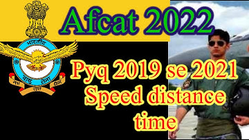 pyq of speed distance time for afcat #afcat #cds