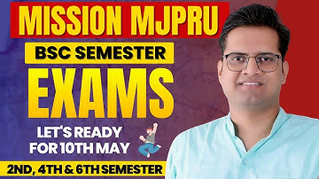 Mission MJPRU!B.Sc 2nd 4th 6th Semester Objective Classes!Be DKDian