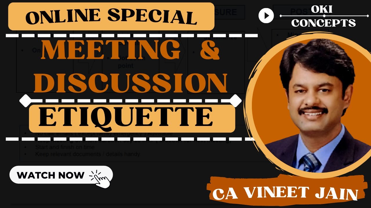 Meeting Discussion Etiquette Online YouTube