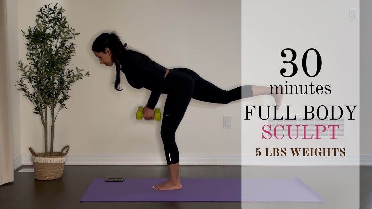 30 Min Full Body Sculpt & Tone | Light Weights Workout | Beginner Friendly Flow