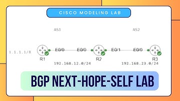 BGP Next Hope Self Lab | CISCO Modeling lab