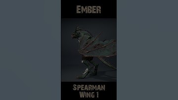 Ember Spearman Wing1 360 #character #rogerkint #3d #animation #gaming #unity #unreal #ember