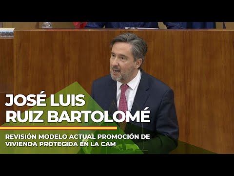 08.11 I JOSÉ LUIS RUIZ BARTOLOMÉ  sobre el modelo actual de promoción de vivienda protegida en CAM