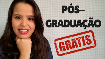 Como fazer uma pós gratuita?