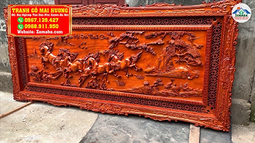 TRANH GỖ MÃ ĐÁO THÀNH CÔNG TO KHỦNG ĐẸP NHẤT VIỆT NAM
