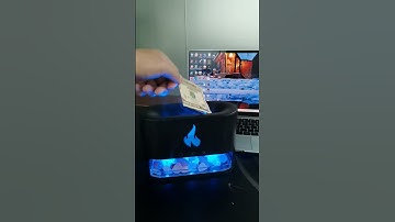Factory 3D flame salt lamp diffuser fire oil flame usb essential oil flame diffuser #shorts