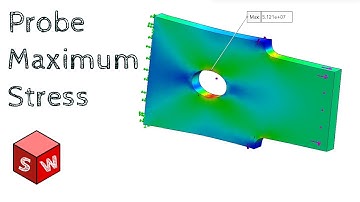 How to Probe Max Stress | Solidworks Stress Simulation Tutorial