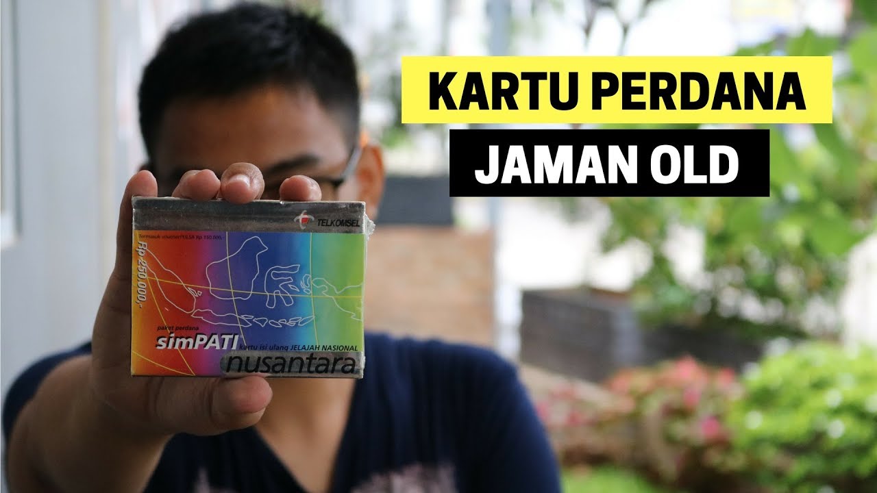 Buka Bungkus Kartu  Perdana Jadul  YouTube