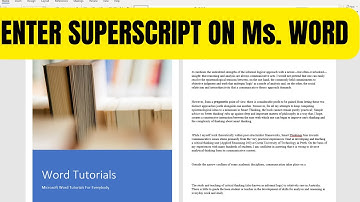 How to Type Superscript in MS Word - Shortcut & Formula Guide!