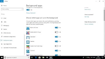 How to stop Windows 10 Apps From Running in the Background
