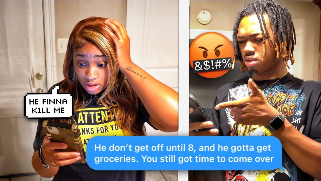 TEXTING MY BF “HE LEFT, COME OVER” TO SEE HOW HE WOULD REACT..😳