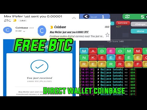 free bitcoin direct to coinbase