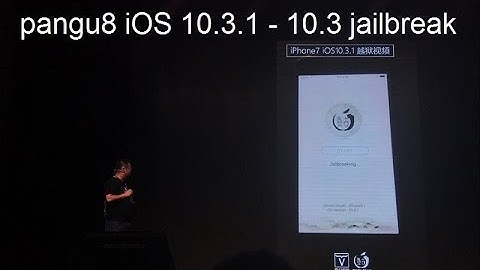 Pangu iOS 10.3.1 - 10.3 jailbreak