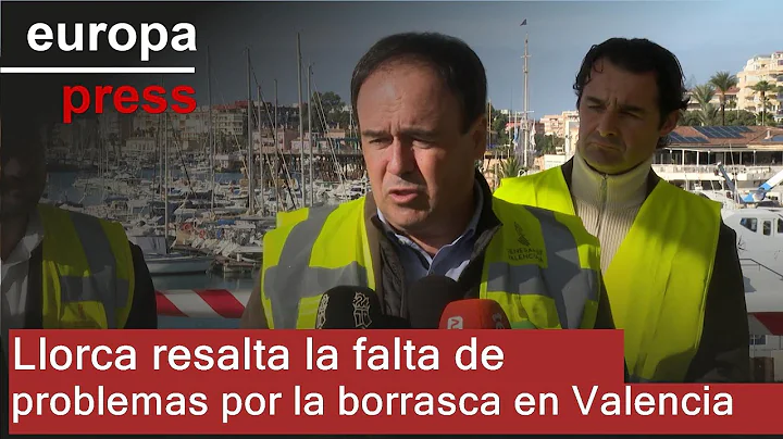 Llorca destaca la ausencia de incidencias de la borrasca en la Comunitat Valenciana