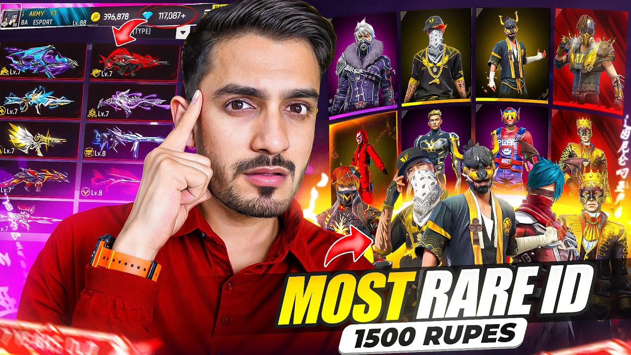 Я купил свой идеальный ID для Free Fire у продавца ID всего за 1500 рупий!