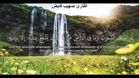 اية الكرسي/ القارئ صهيب فايض