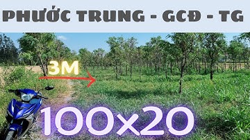 MS556 ( ĐÃ BÁN ) Bán đất đường ô tô giá rẻ thích hợp phân lô xã Phước Trung huyện Gò Công Đông TG