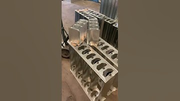 Turning Vane frames fabricated and ready for the Square Elbow each belongs to