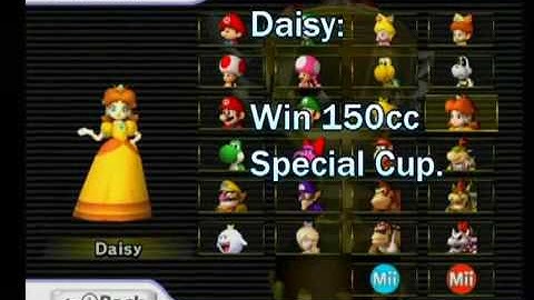 Mario Kart Wii- How to unlock all drivers(characters)