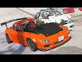 BeamNG MULTIPLAYER Police Chases On Grand Theft Auto Map! Insane Crashes! - BeamNG MP