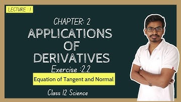 Applications of Derivatives Exercise 2.1 | Class 12 Science (HSC) Maharashtra Board