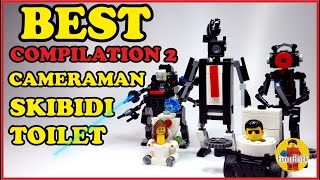 BEST Compilation 2 cameraman and skibidi toilet | LEGO BUILD