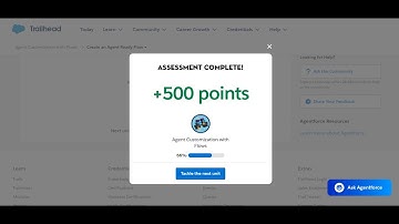 Create an Agent-Ready Flow at Agent Customization with Flows in Trailhead Salesforce 2025