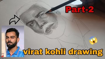 How to draw Virat kohli realistic ✨😱| Part-2 shading video | Time-lapse | #viralvideo #@FineARTS46