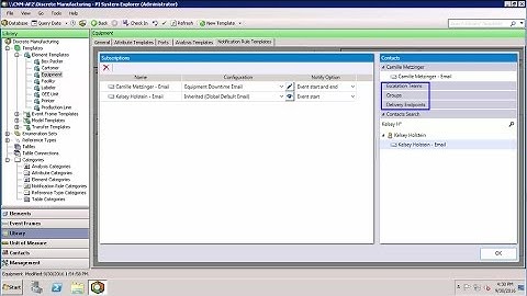 OSIsoft: Setup Contacts, Delivery Endpoints, Groups, & Escalation Teams for Notifications [2016 R2]