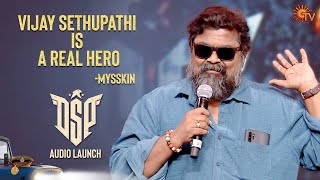 I wish Vijay Sethupathi to live 200 years - Mysskin | DSP - Audio Launch | Pugazh | D.Imman | Sun TV