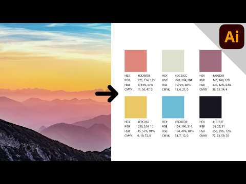How to Create a Color Palette from a Photo in Adobe Illustrator (with Swatch Info)