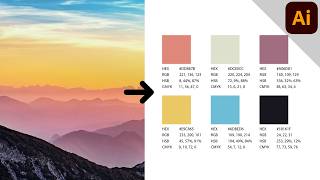 How to Create a Color Palette from a Photo in Adobe Illustrator (with Swatch Info)