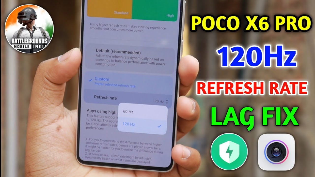 Poco X6 PRO 5G 120HZ Lag Fix | Poco X6 Pro 120 Refresh Rate Not Working ...