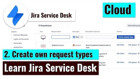 Jira Service Desk Cloud - Create Request type and other configurations