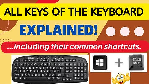 All Keys of the Keyboard Explained! ...Including their Common Shortcuts (Digital School)