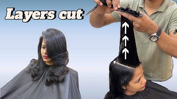 How to cut a perfect layers hair cut | layers haircut | #layers | step by step 