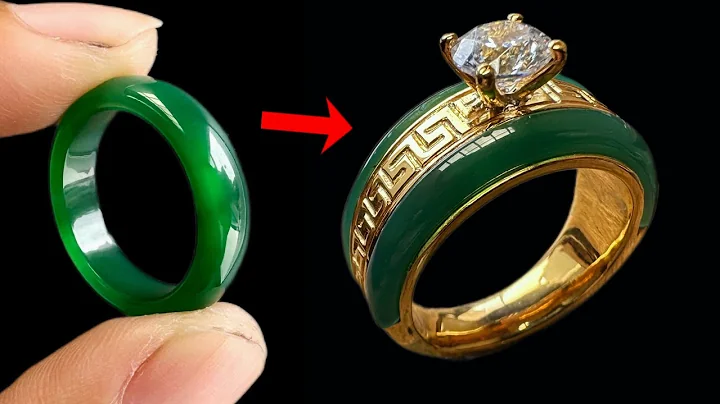 I put jade stone into gold ring - unique jewelry handmade - DayDayNews