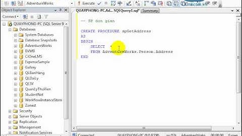 Giới thiệu về Store Procedure trong MS SQL Server (Phần 1/2)