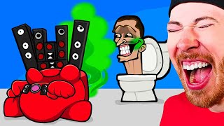 FUNNY ANIMATIONS That Are CURSED Will Make You LAUGH! (AMONG US SKIBIDI TOILET)