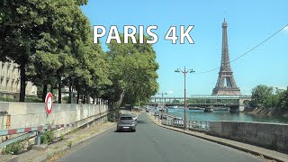 Driving into Central Paris - Driving Downtown - Paris 4K