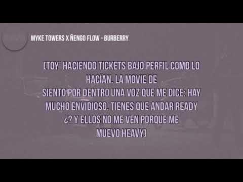 Myke Towers x ñengo Flow - Burberry LETRA - YouTube