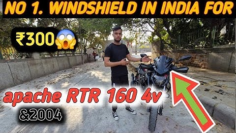 Best windshield visor installation in Tvs Apache RTR 160 4v &200 4v bs6